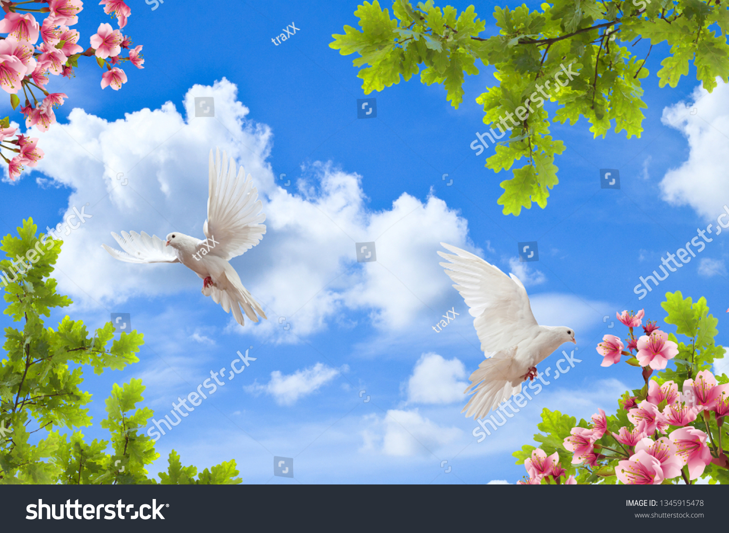 Dán trần hình hoa lá MDT-252